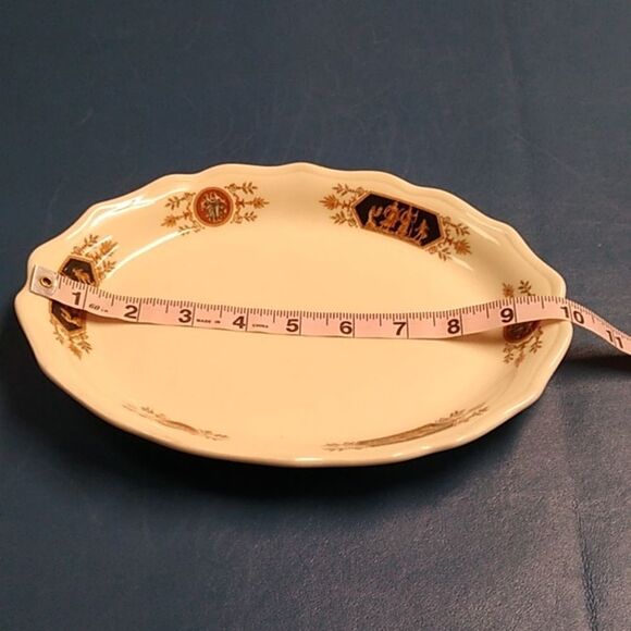 Syracuse China Grecian pattern 10 inch Platter Cottagecore Grandmacore - Picture 3 of 4